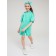 Pulover and short set for a girl, height 152 cm, mint color
