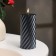 Candle-cylinder "Spiral", 5x10 cm, wet asphalt, 6 hours