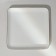 Porcelain square “Golden Line”, 21.5 × 3.5 cm, white color
