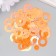 Sequins "Circle in the ring" Coral set 30 grams d = 2 cm