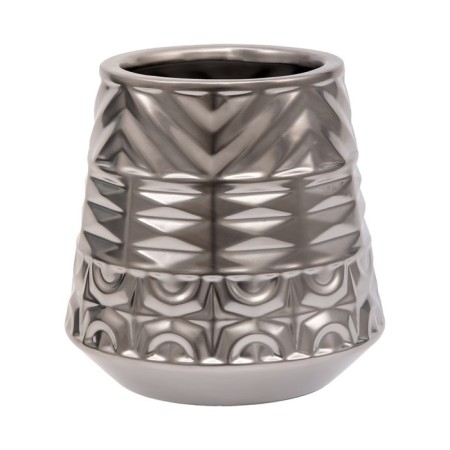 Decorative vase "Ornament", 17.5 × 17.5 × 18 cm, silver color-3