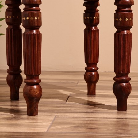 Coffee table 38x38x42 cm, shisham tree-3