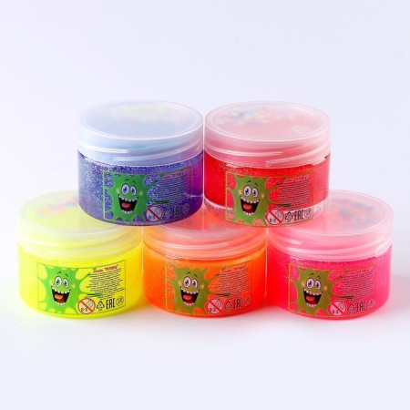 Slime Plus "Sea", with sparkles and balls, assorted-7