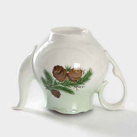 Porcelain kettle "Cedar branch", 1000 ml-5