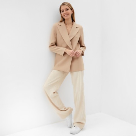 Women's jacket Minaku: classic beige color, size 50-5