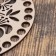 Round billet for knitting, flowers, plywood 15 cm, d 10 mm
