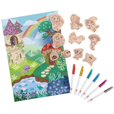 Set for the creativity of Hape "Magnetic characters"