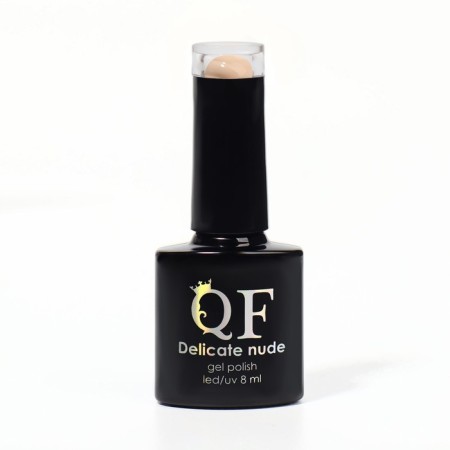 Delicate nude nail polish gel, 3 phase, 8 ml, LED/UV, peach color (04)-6