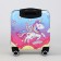 Small suitcase 20 "On a zipper, code castle, pink color