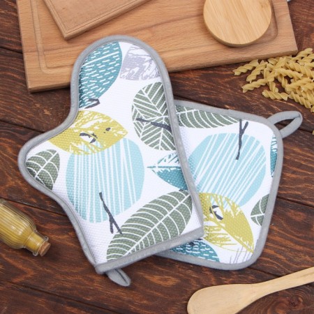 Kit. Set 2 Ave. Ethel Eco 20*20 cm, mittens-dump. 27*20 cm, 100% p/e