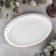 Oval porcelain oval wilmax teona, 25.5 × 17 cm, white color
