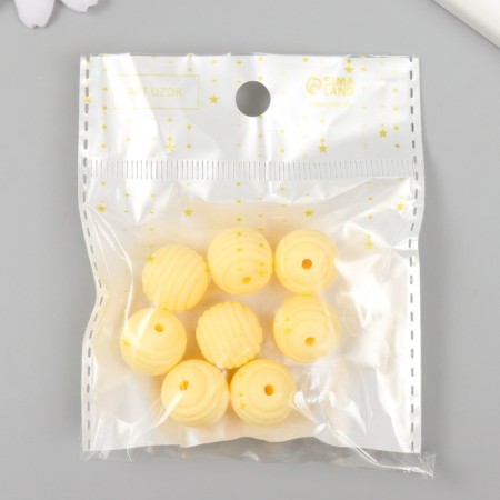 Busina Silicon "Round with a beam" Light yellow d = 1.5 cm-2