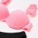 Swimsuit female separate minku color pink-black, size 44