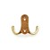 Furniture tundra hook TKD024 Light, two -rod, gold