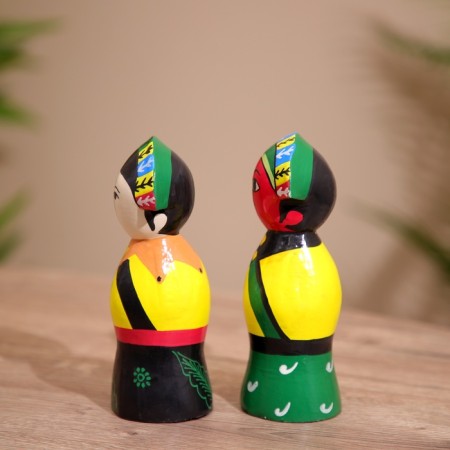 Souvenir "couple" wood (set 2 pcs) 15 cm-1