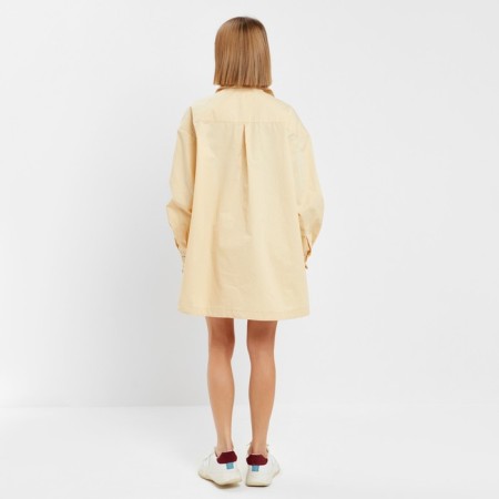 Women's suit (shirt, shorts) minku: overSize color beige, size 46-3