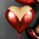 Foil ball "Madame Si", heart, red, 18 "