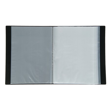 Folder with 80 A4, 700 microns, calligrata, texture "Sand", black-1