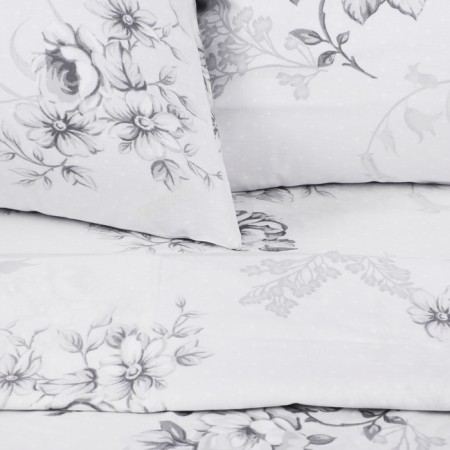 Bed linen "Ethel" euro flores ecrew, size 200x217 cm, 240x220 cm, 70x70 - 2 pcs-4