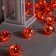 Garland “thread” 4.5 m with nozzles “Flower balls”, IP20, transparent thread, 15 LED, red glow, 220 V