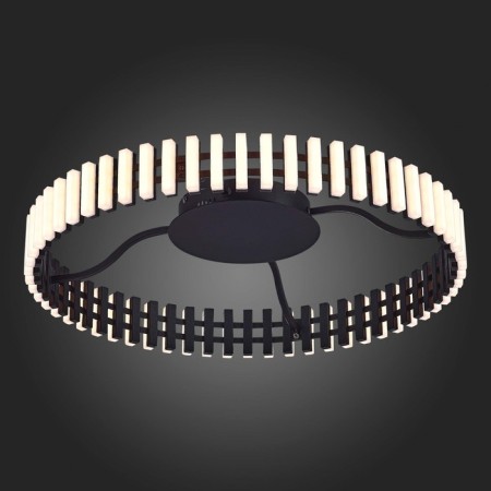 Ceiling Ceiling ST LUCE. SL6203.402.40. Estense. 1x40 W, LED, 3000K, 3200 LM, 60x60x11 cm, black color-2