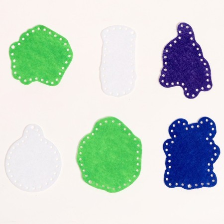 Set for sewing from the felt "New Year's Dragons" with perforation-2