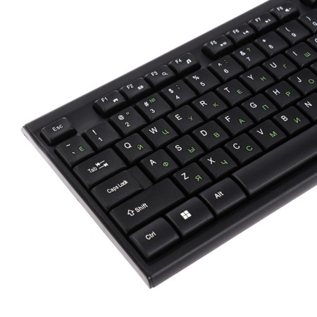 The keyboard set and the mouse Smartbuy One 114282, wire, membranes, 2400 dpi, USB, black-4