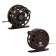 Inertial coil, metal, 2 bearings, diameter 5.5 cm, dark brown color, TL55A