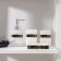 A set of accessories for the bathroom "Sunflower", 4 items (meter 350 ml, soap dish, 2 glasses), white color