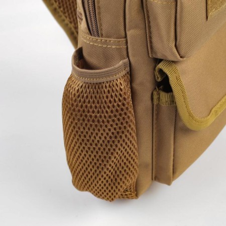 A backpack on one strap "Adventure", khaki-4