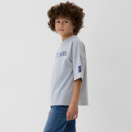 T -shirt Children's Minaku, gray color, height 116 cm-2