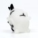 Toy for dogs "Cow" 12 cm, white/black