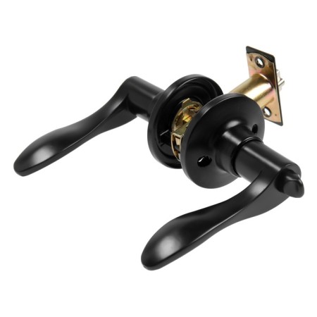 Latch (fashion 3187), interior, latch, matte black color-2