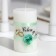 A set of wedding candles "Council and love with a rose" mint: parental 1.8x15cm, hearth 5x9.5cm