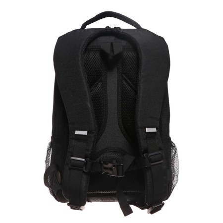 School backpack, 39 x 26 x 19 cm, Grizzly, ergonomic back, laptop department, black-4
