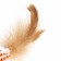 Toy for cats "striped fish" with feathers, 5 cm, orange
