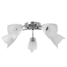 Six 5x15W E27 chandelier 52x52x15cm Bayerlux