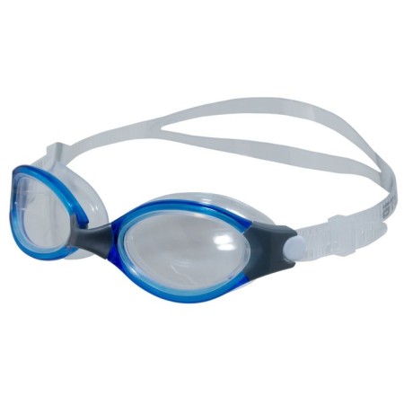 ATEMI B502 swimming glasses, silicone, blue/gray color