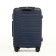 Middle suitcase 22 "On a zipper, code castle, 4 wheels, blue color