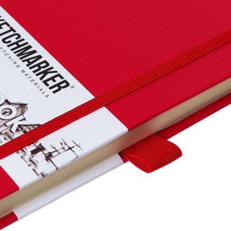Sketchmarker sketchbook, 130 x 210 mm, 80 sheets, solid cover of artificial leather, Magentine, block 140 g/m2-5