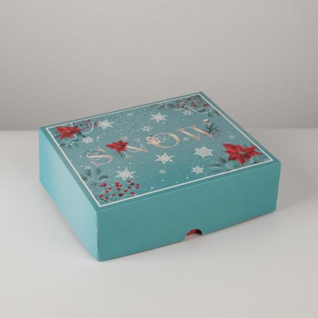 Snow confectionery packaging, 20 x 17 x 6 cm, New Year