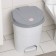 Garbage container with a pedal 19 liters, marble color