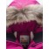 Winter park for a girl, height 134 cm, raspberry color