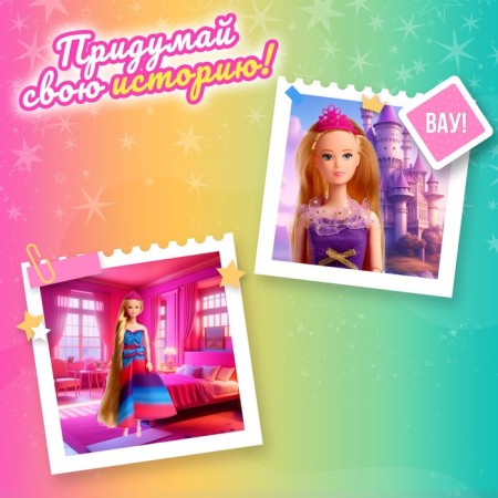 Model-model "Elena" is a hinge, in a magnificent dress, with accessories, mix-3