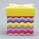 Gift folding box, packaging, “bright stripes”, 10 x 10 x 10 cm