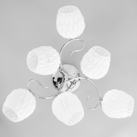 Daphne lamp 6x40W E27 chrome 64x64x23cm-3
