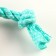 Chewing toy "gear on a rope", up to 20 cm, turquoise