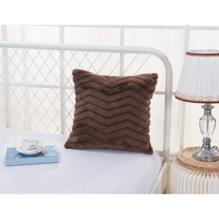 Pillowcase Sofi de Marko "Klimentina", size 45x45 cm, chocolate color-1