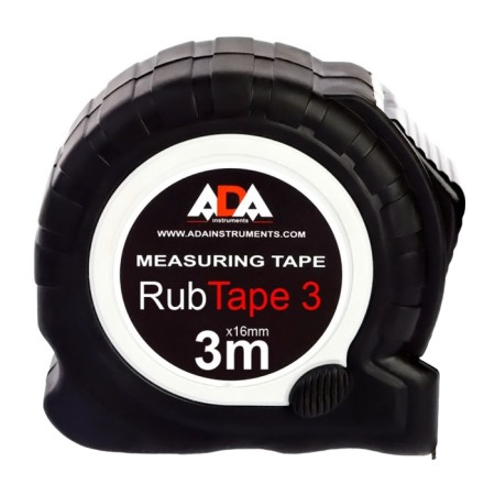 Roulette Ada Rubtape 3, steel, with two feet, 3 m x 16 mm