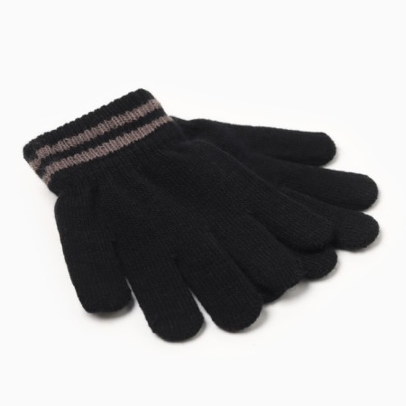 Children's gloves minku, black color, 13 cm-1